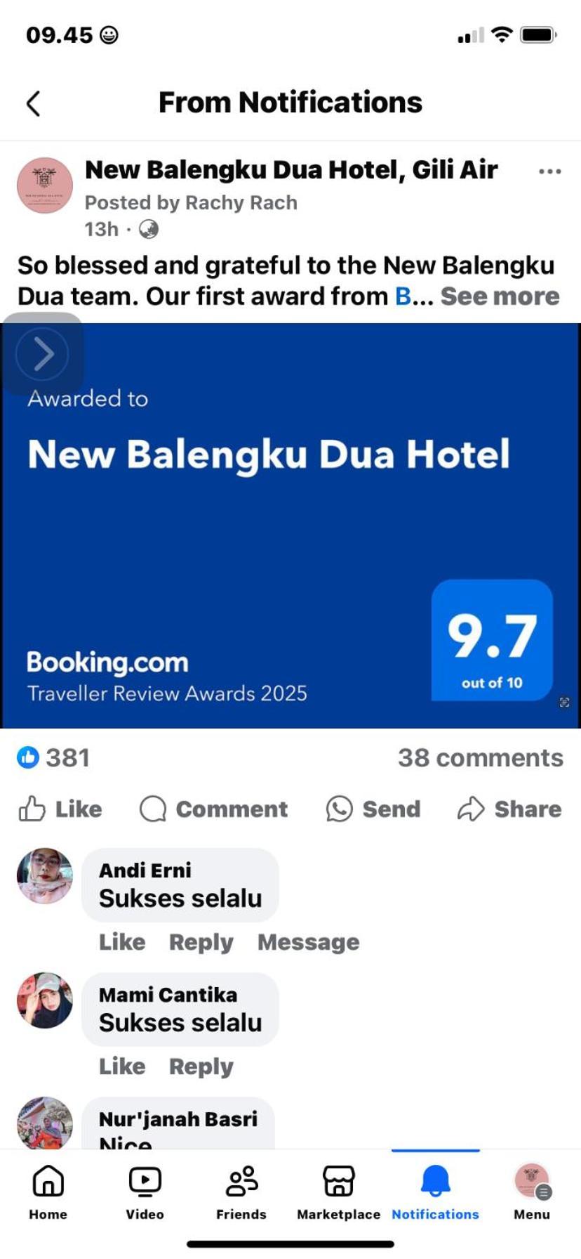 New Balengku Dua Hotel - Adults Only Gili Air Exteriör bild